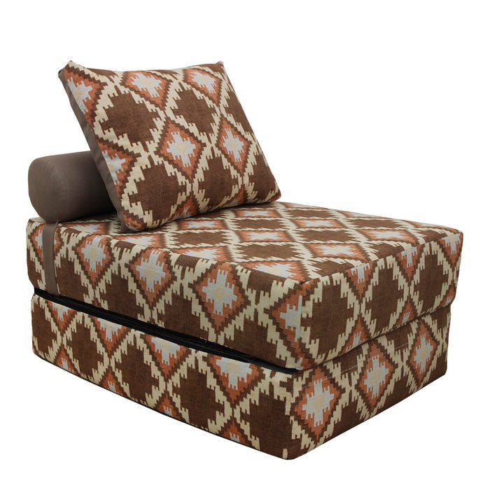 Кресло-кровать с валиком и подушкой