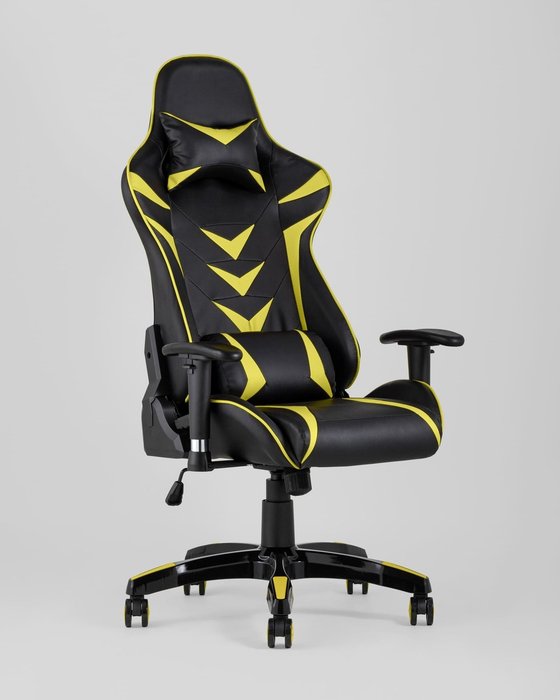 Кресло игровое Top Chairs Corvette черно-желтого цвета - купить Офисные кресла по цене 17364.0