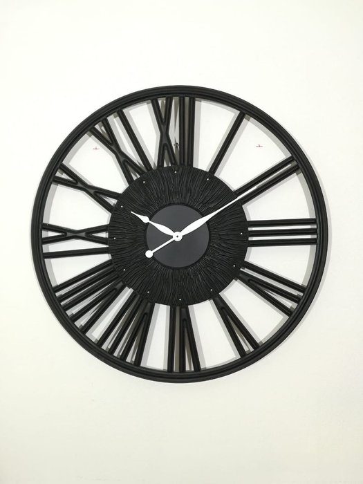 Настенные часы Graceful Black черного цвета - лучшие Часы в INMYROOM