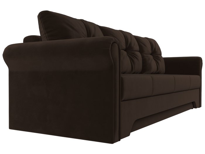 Прямой диван-кровать Европа темно-коричневого цвета - лучшие Прямые диваны в INMYROOM