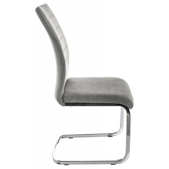 Стул Basit на металлическом каркасе с обивкой серого цвета - купить Обеденные стулья по цене 5140.0