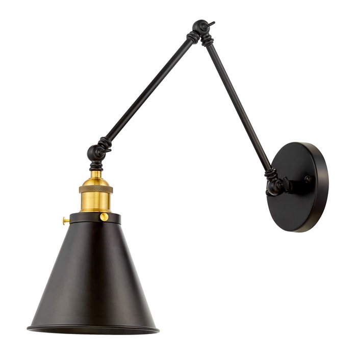 Бра Lumina Deco Rubi LDW B007-2 BK - лучшие Бра и настенные светильники в INMYROOM
