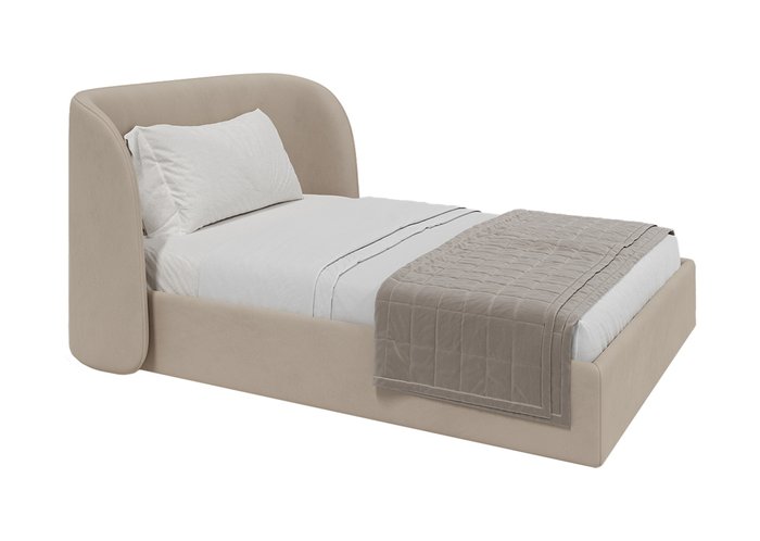 Кровать Classic 140х200 бежевого цвета с подъемным механизмом - лучшие Кровати для спальни в INMYROOM