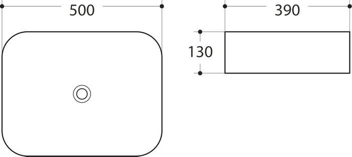 Раковина Artamp;Max белая накладная - лучшие Раковины для ванной комнаты в INMYROOM