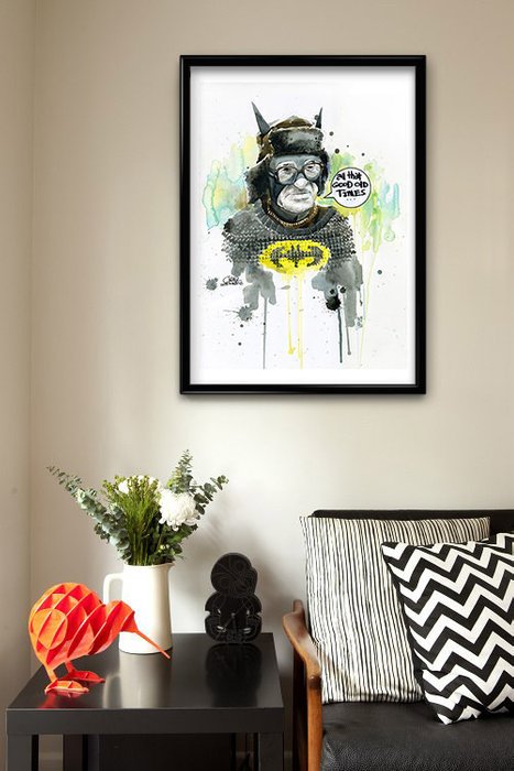 Принт "Old Batman" by Lora Zombie - купить Принты по цене 1290.0