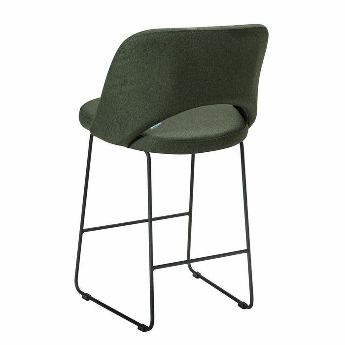 Полубарный стул Lars темно-зеленого цвета - лучшие Барные стулья в INMYROOM
