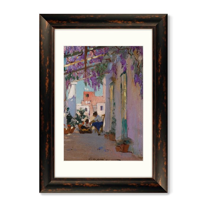 Набор из двух репродукций картин Veranda in Capri 1902 г. - лучшие Картины в INMYROOM