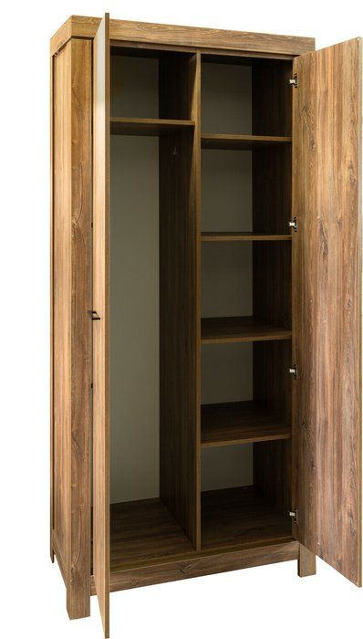 Шкаф для одежды Гранде коричневого цвета - лучшие Шкафы распашные в INMYROOM