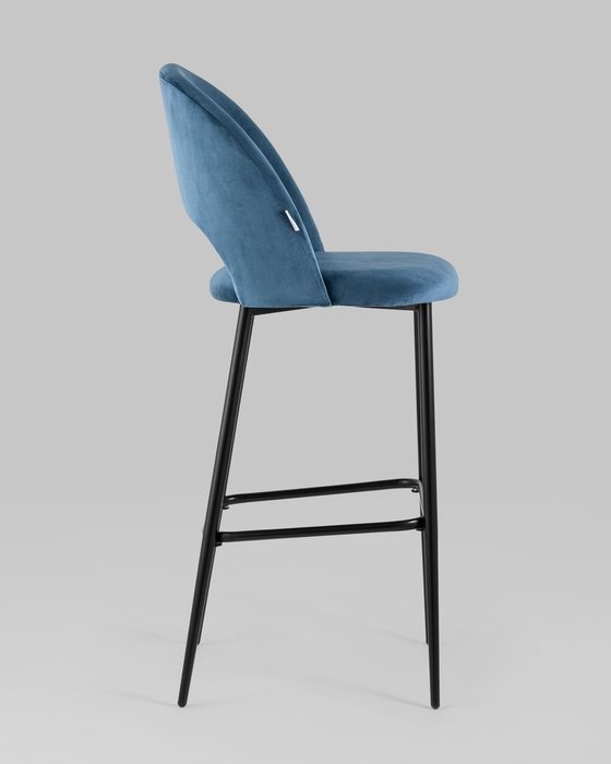Стул барный Меган пыльно-синего цвета - лучшие Барные стулья в INMYROOM
