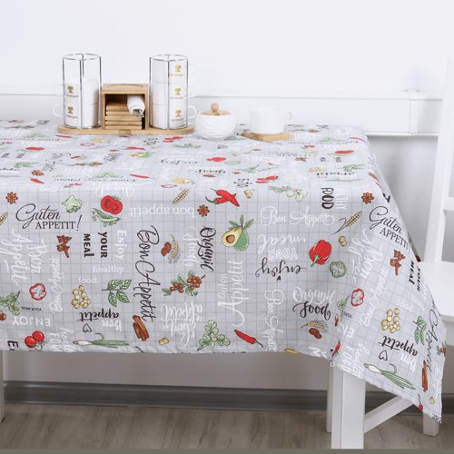 Скатерть декоративная 'Радушная хозяйка' 145х145, рогожка, 100 % хлопок, 'Чили' - лучшие Скатерти в INMYROOM