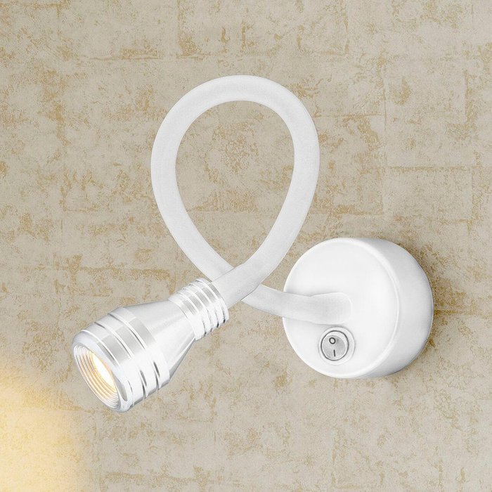 Светодиодный светильник с гибким основанием Kord белый MRL LED 1030 белый - купить Бра и настенные светильники по цене 2140.0