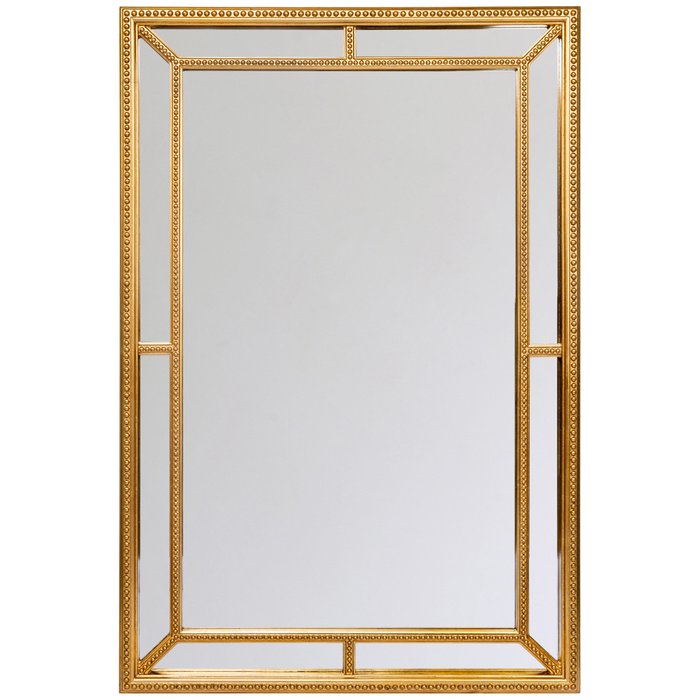 Настенное зеркало Тулуз в раме золотого цвета