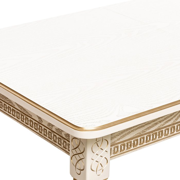 Раздвижной обеденный стол Дакота 1Р цвета слоновой кости - купить Обеденные столы по цене 36403.0