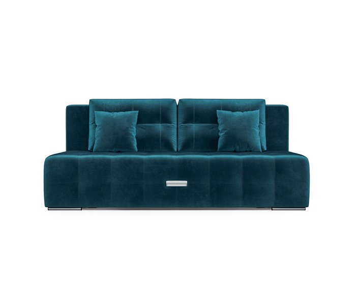 Прямой диван-кровать Марсель 4 сине-зеленого цвета - купить Прямые диваны по цене 34990.0