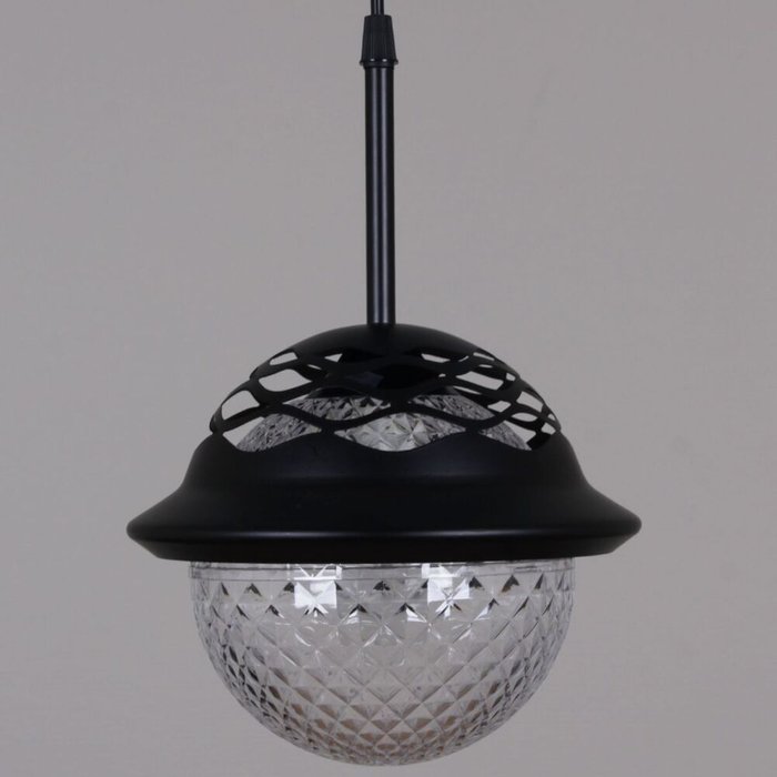 Подвесной светильник 05905-0.9-01 BK (пластик, цвет прозрачный) - купить Подвесные светильники по цене 1495