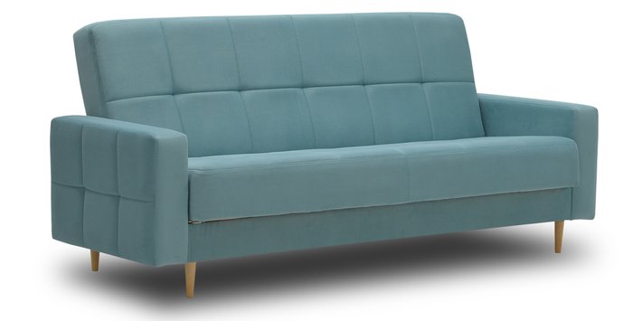 Диван-кровать Виконт голубого цвета - купить Прямые диваны по цене 27600.0