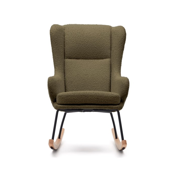 Кресло-качалка Maustin темно-зеленого цвета - купить Интерьерные кресла по цене 76990.0