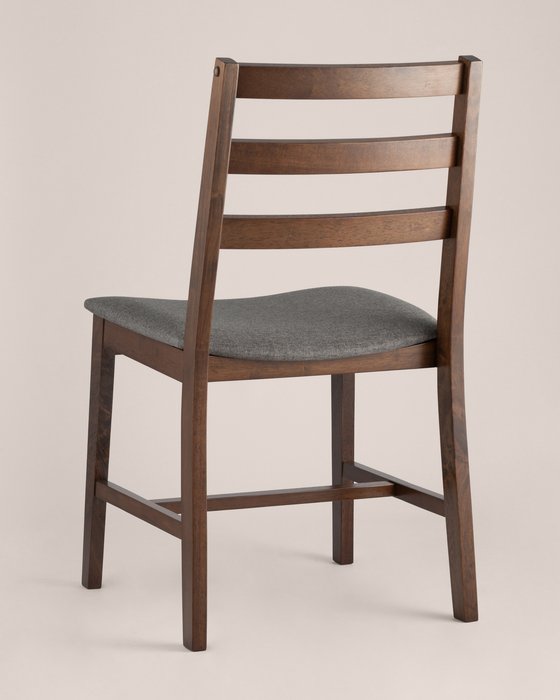 Стул обеденный Rollo с мягким сидением серого цвета - купить Обеденные стулья по цене 3050.0