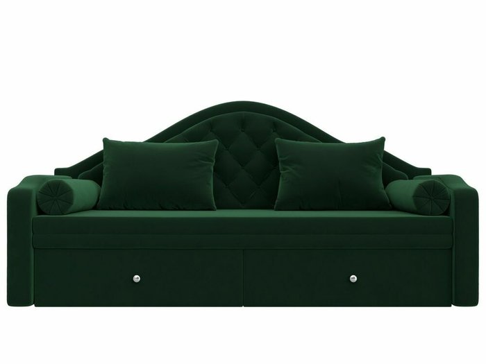 Диван-кровать Сойер зеленого цвета - купить Прямые диваны по цене 51999.0