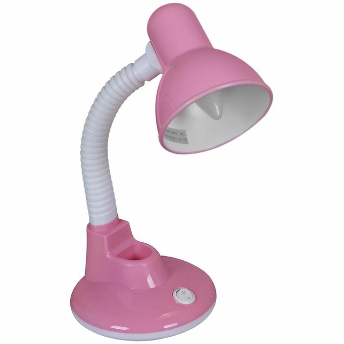Настольная лампа 02329-0.7-01 PK (пластик, цвет розовый) - купить Рабочие лампы по цене 1090.0