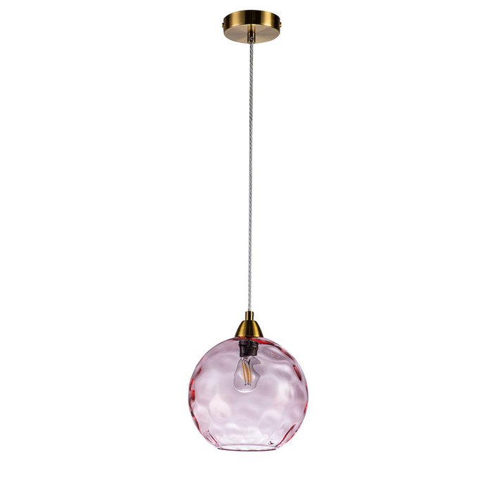 Подвесной светильник Memoria с плафоном розового цвета - купить Подвесные светильники по цене 10010.0