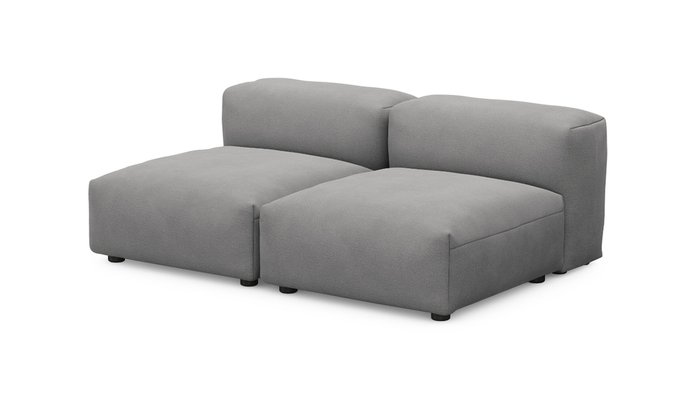 Прямой диван Фиджи малый серого цвета - купить Прямые диваны по цене 41100.0