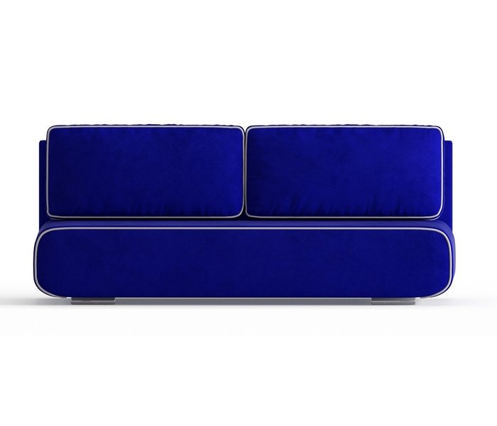 Диван-кровать Рени в обивке из велюра темно-синего цвета - купить Прямые диваны по цене 27990.0