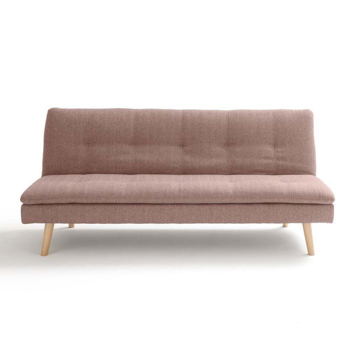 Раскладной диван в стиле минимализм Amagona розового цвета