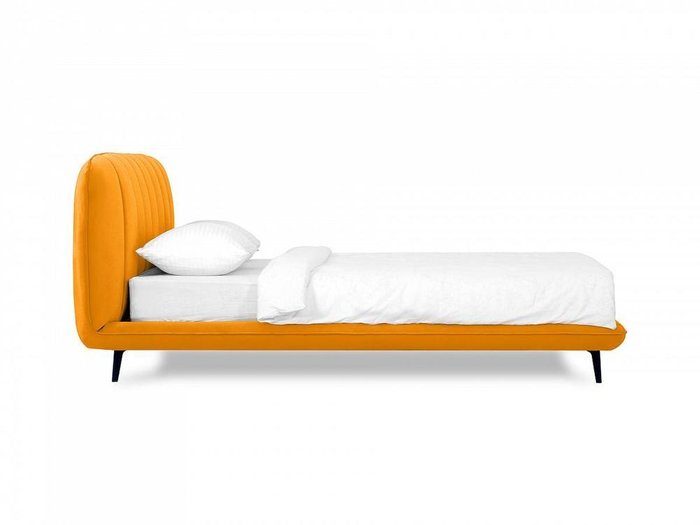 Кровать Amsterdam 160х200 горчичного цвета - лучшие Кровати для спальни в INMYROOM
