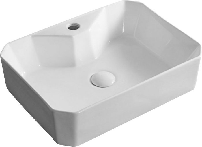Раковина накладная BelBagno прямоугольная 49х38 см