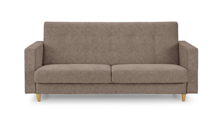 Диван-кровать Брисбен Лайт коричневого цвета - купить Прямые диваны по цене 49600.0