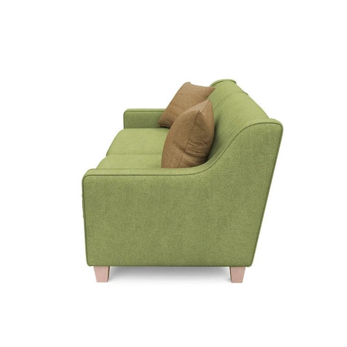Трехместный диван-кровать Агата L зеленого цвета - лучшие Прямые диваны в INMYROOM