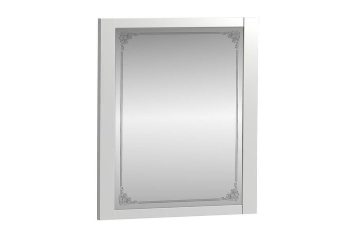 Зеркало влагостойкое Prv белого цвета - купить Настенные зеркала по цене 3435.0