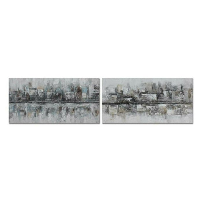 Картина 120 x 2,8 x 60 cm Абстракция Loft (2 штук)