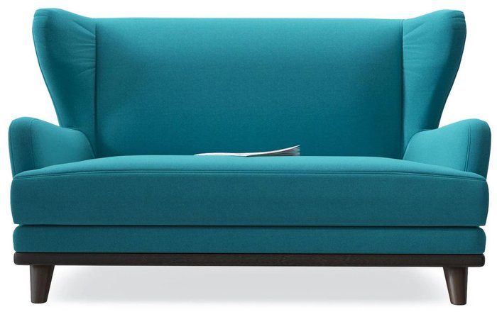 Диван Роберт Azur голубого цвета - купить Прямые диваны по цене 22586.0