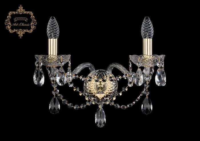 Хрустальное бра Art Classic 44501 10.21.2.165.Gd.Sp подсвечник с подвесками