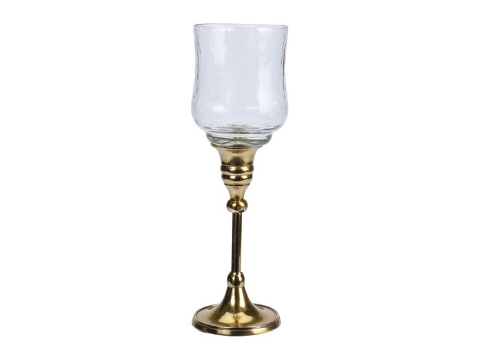 Подсвечник декоративный Golden Cup S из металла и стекла 
