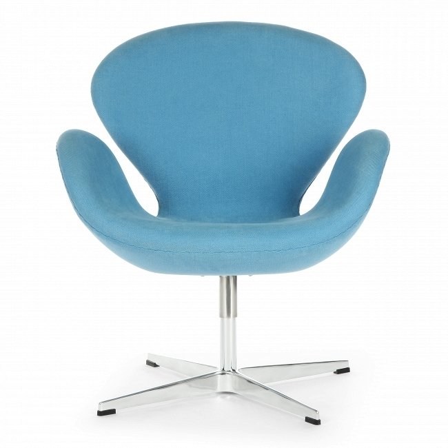 Кресло Swan голубого цвета