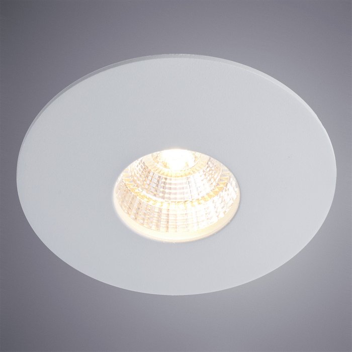 Встраиваемый светодиодный светильник Arte Lamp серого цвета - купить Встраиваемые споты по цене 200.0
