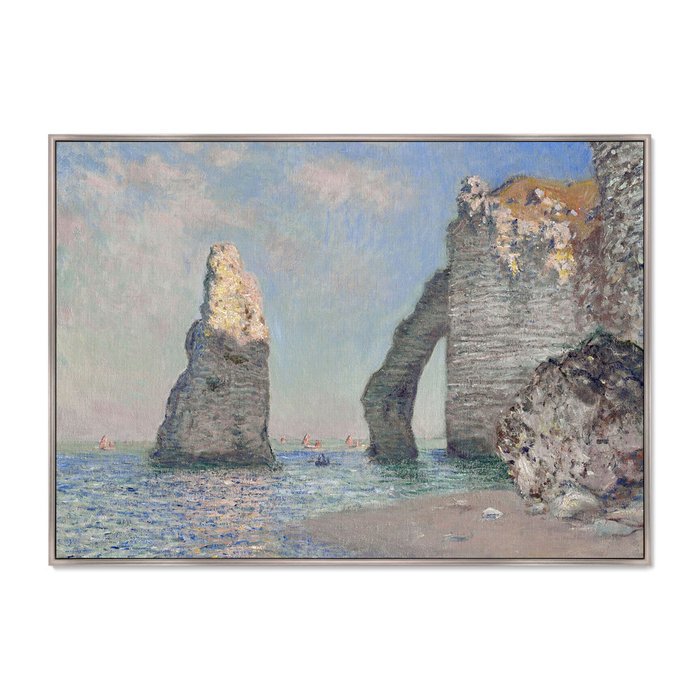 Репродукция картины The Rock Needle and the Porte d'Aval 1885 г. - купить Картины по цене 21999.0
