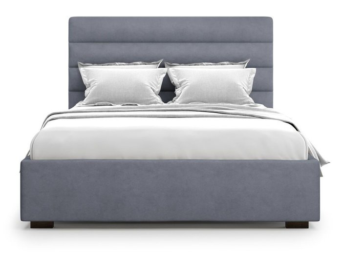 Кровать с подъемным механизмом Karezza 140х200 серого цвета - купить Кровати для спальни по цене 38000.0
