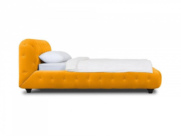 Кровать Cloud горчичного цвета 160х200 - лучшие Кровати для спальни в INMYROOM