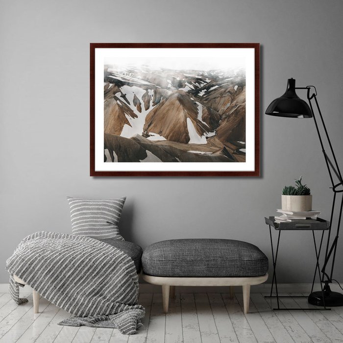 Картина Mountain Under Mist Iceland No 1 - лучшие Картины в INMYROOM