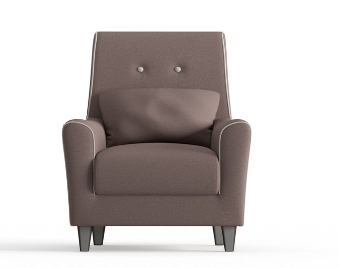 Кресло Мерлин в обивке из велюра коричневого цвета - купить Интерьерные кресла по цене 11290.0