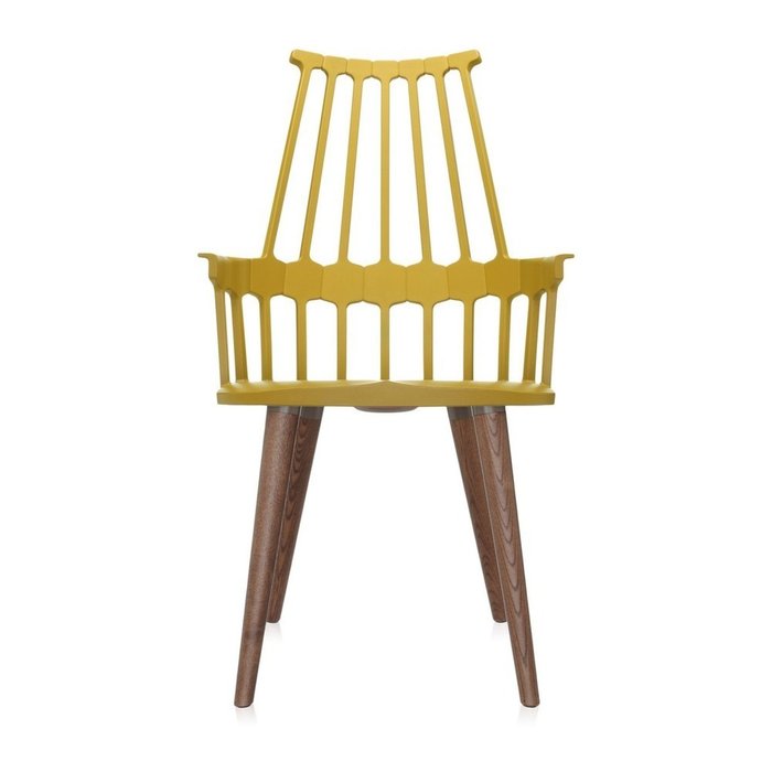 Стул Comback желтого цвета - купить Обеденные стулья по цене 57014.0