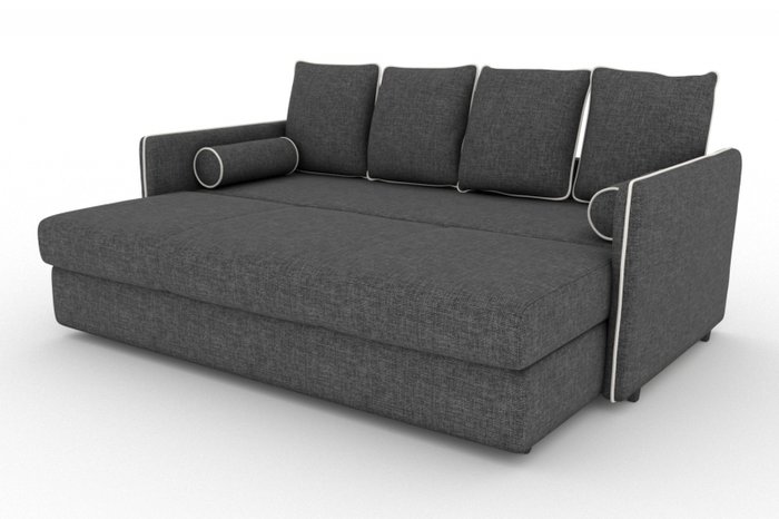 Прямой диван-кровать Cardinal серого цвета - купить Прямые диваны по цене 16000.0