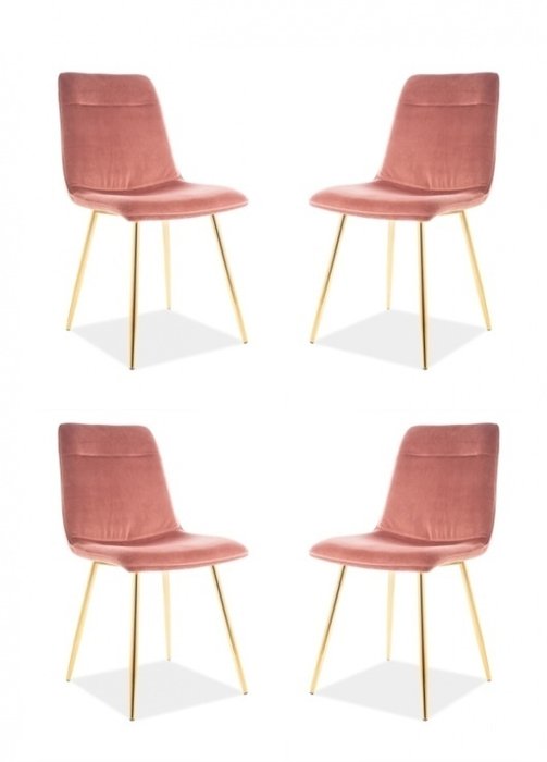 Стул Eros розового цвета - купить Обеденные стулья по цене 11176.0