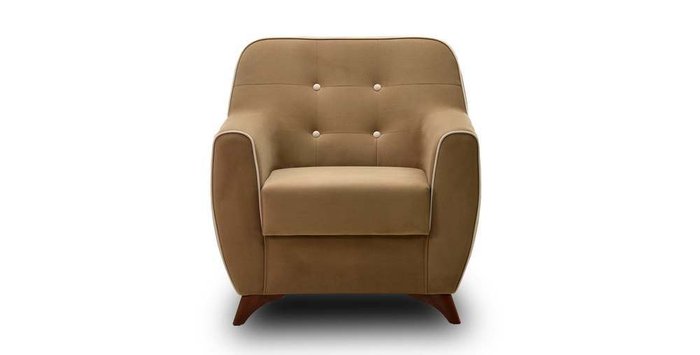Кресло Элис темно-бежевого цвета - купить Интерьерные кресла по цене 10710.0