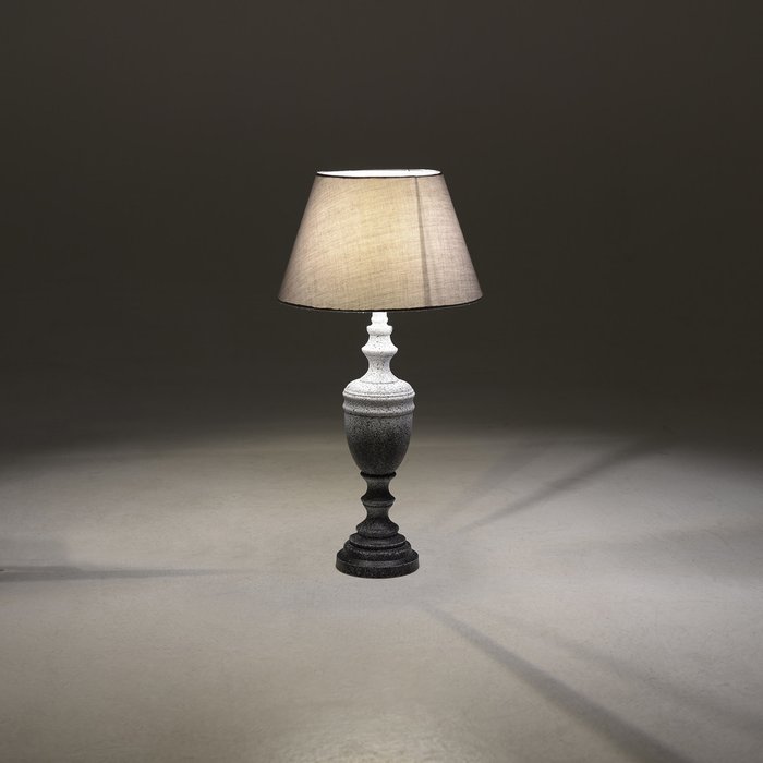 Настольная лампа с серым абажуром - купить Настольные лампы по цене 6120.0