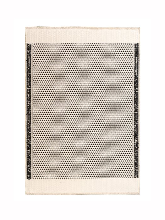 Ковер Kilim Latice 160x230 бежево-серого цвета